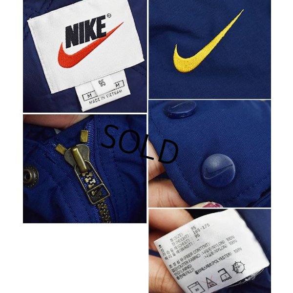 画像2: 【ビンテージ】【NIKE】【ナイキ】【紺×黄】【ナイロンジャケット】【サイズＭ】 