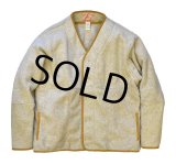【パタゴニア】patagonia【WORN WEAR】【グレー×ブラウン】【フリースカーディガン】【サイズＬ】 