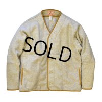 【パタゴニア】patagonia【WORN WEAR】【グレー×ブラウン】【フリースカーディガン】【サイズＬ】 