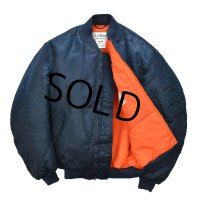 90's【ビンテージ】【L.L.Bean】【ＬＬビーン】【Thermore】【紺】【MA-1】【フライトジャケット】【ブルゾン】【サイズＳ】 