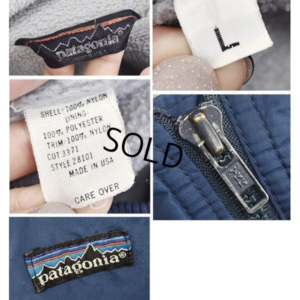 画像2: USA製【パタゴニア】patagonia【紺×グレー】【シェルドシンチラジャケット 】【裏フリースブルゾン】【サイズＬ】 