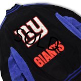 【ビンテージ】【NFL】【NY.GIANTS】【黒×紫】【キルティング裏地】【スエードスタジャン】【サイズＸＬ】 