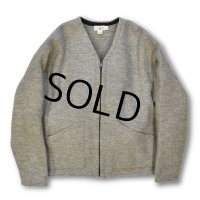 【イタリー製】【Ｊクルー】【J-crew】【グレー】【ウール】【ノーカラージャケット 】【サイズＭ】 