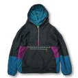 画像3: 90’s【USA製】【ビンテージ】【ＬＬビーン】【L.L.bean】シンサレート入り【黒×青×紫】中綿入りアノラック【チロリアン】【アノラックパーカー】【メンズＬ】<br> (3)