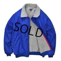 USA製【パタゴニア】patagonia【青×グレー】【シェルドシンチラジャケット 】【裏フリースブルゾン】【サイズＸＬ】 