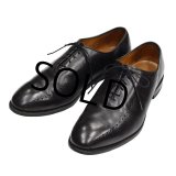 【USA製】【ビンテージ】【アレンエドモンズ】【Allen Edmonds】【黒】【ホールカット】【10 1/2 E】【28.5cm程度】 