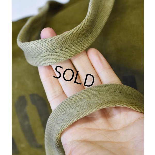 画像9: 〜40's【WW2】【ビンテージ】【米軍実物】【U.S.NAVY】ステンシル入り【パラシュートバッグ】【キットバッグ】