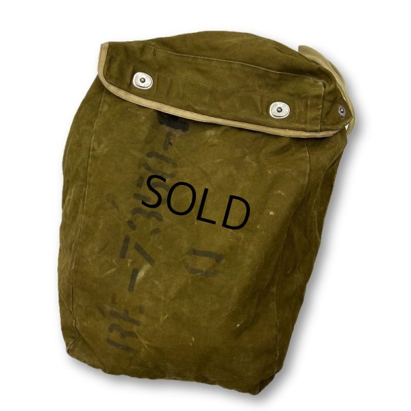 画像4: 〜40's【WW2】【ビンテージ】【米軍実物】【U.S.NAVY】ステンシル入り【パラシュートバッグ】【キットバッグ】