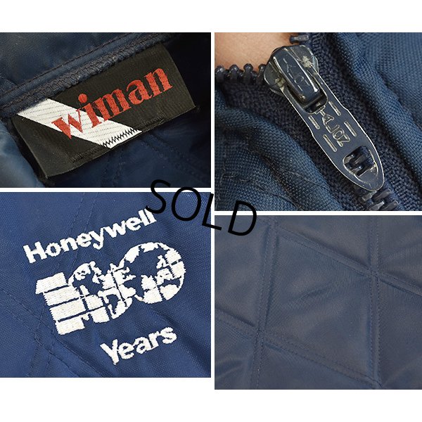 画像2: 80's【ビンテージ】【Wiman Honeywell Years】【紺】【キルティングジャケット】【キルティングブルゾン】 