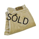 USA製【ビンテージ】【リー】【LEE】【ベージュ】【コーデュロイパンツ】【36x30】 