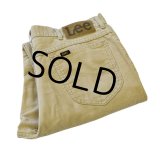 USA製【ビンテージ】【リー】【LEE】【ベージュ】【コーデュロイパンツ】【36x30】 