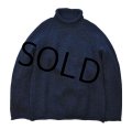 【J-crew】【Ｊクルー】【紺】ハイネック【モックネック】【ウールセーター】【サイズＳ】 