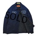 90's USA製【ビンテージ】【RED KAP】レッドキャップ【紺】【中綿入り】【ワークジャケット】ワークブルゾン【サイズＬ-Ｒ】  