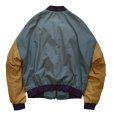 画像3: 90's【USA製】【ビンテージ】【HILTON】【ライトブラウン×青】【２トーン】【ブルゾン】<br> (3)