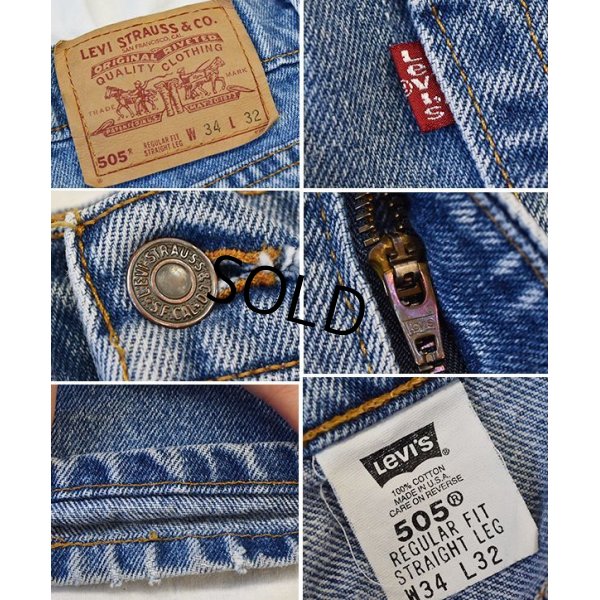 画像2: 【ビンテージ】【USA製】【LEVI'S】【リーバイス】５０５【505】【デニムパンツ】【34X32】 