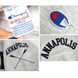 画像2: 90’s【USA製】【ビンテージ】【チャンピオン】【リバースウィーブ】【グレー】【ANNAPOLIS】【スウェット】【サイズＬ】<br> (2)