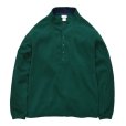 画像1: 90's【ビンテージ】【ＬＬビーン】【L.L.bean】【緑×紺】【フリース】【スナップＴ】【サイズＭ】<br> (1)