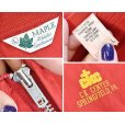 画像2: 【ビンテージ】【MAPLE】【C.K.C】【赤×黄色ライン】【ジップアップブルゾン】【サイズＬ】<br> (2)
