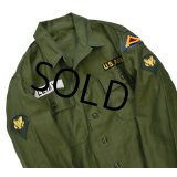 【50's〜】【米軍実物】U.S.ARMY【ビンテージ】【OG107】【ユーティリティシャツ】【LEIBY】【サイズM】 