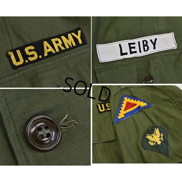 画像4: 【50's〜】【米軍実物】U.S.ARMY【ビンテージ】【OG107】【ユーティリティシャツ】【LEIBY】【サイズM】 