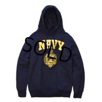 【ビンテージ】【U.S.N.A.】【NAVY】【紺】【スウェットパーカー】【サイズＳ】 