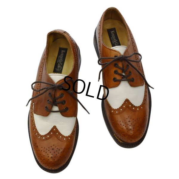 画像6: 【イタリー製】【Kenneth Cole】【ブラウン×ホワイト】【2トーン】ウィングチップ【レザーシューズ】【サイズ10 1/2】【28.5cm程度】