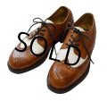 【イタリー製】【Kenneth Cole】【ブラウン×ホワイト】【２トーン】ウィングチップ【レザーシューズ】【サイズ10 1/2】【28.5cm程度】 
