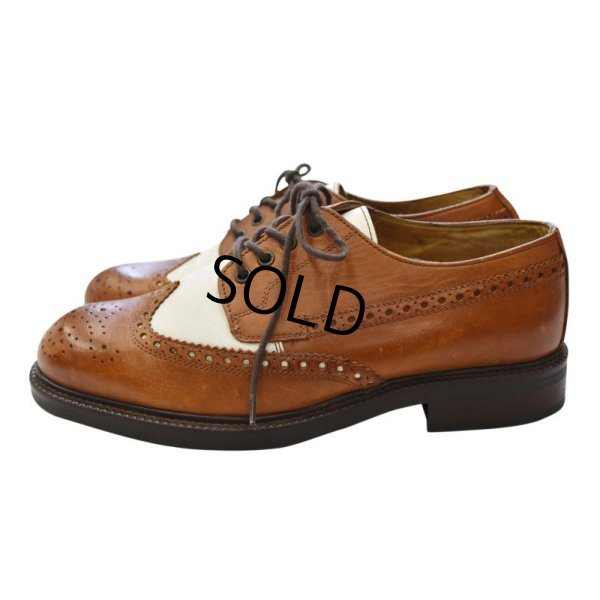 画像4: 【イタリー製】【Kenneth Cole】【ブラウン×ホワイト】【2トーン】ウィングチップ【レザーシューズ】【サイズ10 1/2】【28.5cm程度】