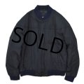 【ビンテージ】【DAVID TAYLOR】 中綿入り【黒】【カップショルダージャケット】【ジップアップブルゾン】【ダービージャケット】【バーシティージャケット】【サイズＬ】 