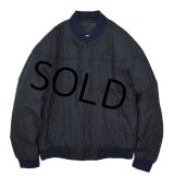 【ビンテージ】【DAVID TAYLOR】 中綿入り【黒】【カップショルダージャケット】【ジップアップブルゾン】【ダービージャケット】【バーシティージャケット】【サイズＬ】 