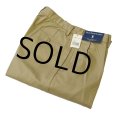 未使用【ラルフローレン】【Ralph Lauren】【ベージュ】【２タックコットンパンツ】【W33】 