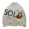 【50’s】【ビンテージ】【Athletic House】【白】 【スウェットカーディガン】【サイズ４２】 