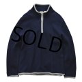 ＬＬビーン【L.L.bean】【紺×グレー】【ハーフジップ】【コットンカットソー】【スウェット】【サイズＸＬ】 