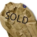 40's【米軍】【ビンテージ】U.S.ARMY【カーキシャツ】チノシャツ【14 1/2程度】 