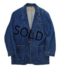 【ビンテージ】【LIZ WEAR】【デニムテーラードジャケット】【レディース古着】【サイズＭ】 