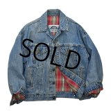 90's【USA製】【ビンテージ】【リーバイス】【裏地付きＧジャン】【デニムジャケット】【サイズＭ】レディース古着 