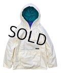 程度良好!!【ビンテージ】【コロンビア】【白】【ハーフジップ】【プルオーバージャケット】アノラックパーカー【サイズW-S】【レディース古着】 