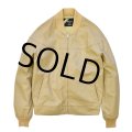 【80’s】【ビンテージ】【SEARS】【シアーズ】【ベージュ】【カップショルダージャケット】【ジップアップブルゾン】【ダービージャケット】【バーシティージャケット】【サイズＭ】 