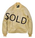 【80’s】【ビンテージ】【SEARS】【シアーズ】【ベージュ】【カップショルダージャケット】【ジップアップブルゾン】【ダービージャケット】【バーシティージャケット】【サイズＭ】 