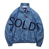 【トミーヒルフィガー】【シャンブレー】【ジップアップブルゾン】【サイズ Ｍ】 