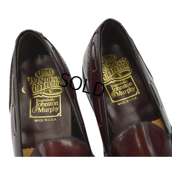 画像6: 【USA製】【ビンテージ】【ジョンストン&マーフィー】【president's collection】赤茶【タッセルローファー】【8 1/2 D/B】【26.5cm程度】【スリッポン】