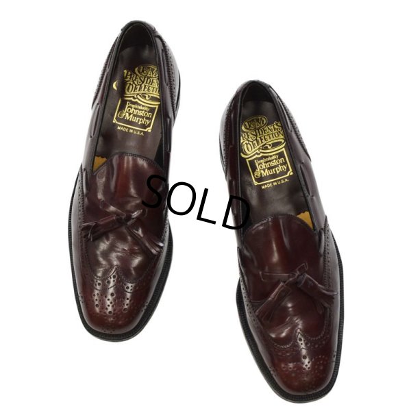 画像4: 【USA製】【ビンテージ】【ジョンストン&マーフィー】【president's collection】赤茶【タッセルローファー】【8 1/2 D/B】【26.5cm程度】【スリッポン】