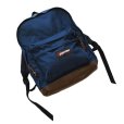 画像5: 【ビンテージ】USA製 【EASTPAK】【イーストパック】ボトムレザー【底レザー】【紺×ブラウン】【デイパック】【バックパック】【リュックサック】<br> (5)