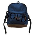 【ビンテージ】USA製 【EASTPAK】【イーストパック】ボトムレザー【底レザー】【紺×ブラウン】【デイパック】【バックパック】【リュックサック】 