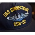 画像3: 【USA製】【ビンテージ】【USS CONNETICUT】U.S.NAVY【紺】潜水艦【ベースボールキャップ】 
