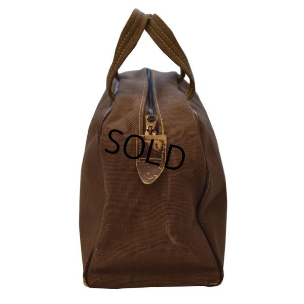 画像5: 40's【ビンテージ】【ブラウンキャンバス】コの字止め【ハンドバッグ】【ミニボストンバッグ】  