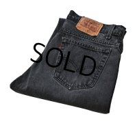 【ビンテージ】【USA製】【LEVI'S】【リーバイス】５０５【505】黒【ブラックデニム】【36X34】 