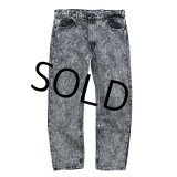 大きめサイズ‼【USA製】【ビンテージ】【LEVI'S】【リーバイス５０５】505 黒【ブラックデニム】【ケミカルウォッシュ】【デニムパンツ】【38Ｘ32】 
