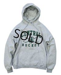 【ビンテージ】Hanes【ヘインズ】【グレー】【Central Hockey】【パーカー】【サイズＳ】 