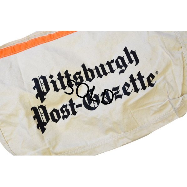 画像3: 【ビンテージ】【デッドストック】【ニュースペーパーバッグ】【Pittsburgh Post-Gazette】【ショルダーバッグ】 